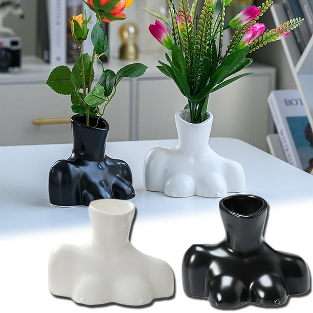 Flower Vase Human Body Face Vase Modern Floral Arrangement Vase Succulent Pots for Home Office Dinner Tabletop Decor Orange Flower Vase Human Body Face Vase Modern Floral Arrangement Vase Succulent Pots for Home Office Dinner Tabletop Decor Orange